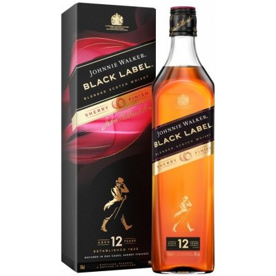 Johnnie Walker Black Label Sherry Finish 40% 0,7 l (karton) – Zboží Mobilmania