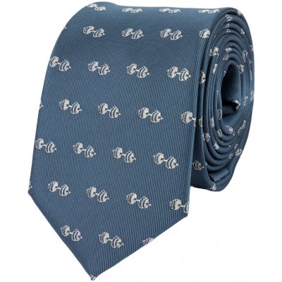 Bubibubi kravata s činkami modrošedá – Hledejceny.cz
