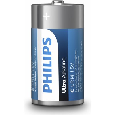 Philips Ultra Alkaline C 2ks LR14E2B/10 – Zboží Mobilmania