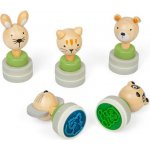 Bigjigs Toys Dřevěná inkoustová razítka Zvířátka 1 ks – Hledejceny.cz