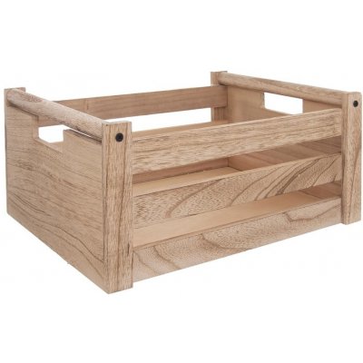 Orion Dřevěná bedýnka natural 31 x 21 x 14 cm – Sleviste.cz