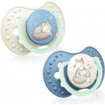 Lovi silikon dudlík Night & Day 2 ks Liška modrá – Zboží Dáma