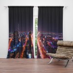 Závěsy Rozsvícené město: 2 ks - 140x250 cm - Sablio – Hledejceny.cz