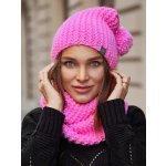 Fashionweek dámský zimní set čepice + šála komin NB1027 růžová candy pink – Hledejceny.cz