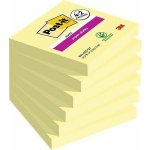 Samolepicí lístek "Super Sticky", kanárkově žlutá, 76 x 76 mm, 6 x 90 listů, 3M POST IT 71 – Hledejceny.cz