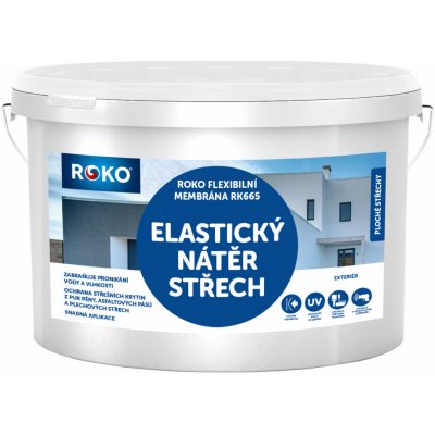 Rokospol Roko Flexibilní membrána nátěr na renovaci střech RK665 25kg Červenohnědá RAL 8440 – Sleviste.cz