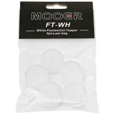 Mooer Candy Footswitch Topper, white, 5 pcs.