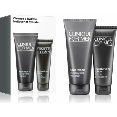 Clinique For Men Face Wash čisticí gel pro normální až suchou pleť 200 ml + Clinique For Men Moisturizing Lotion hydratační pleťový krém 100 ml – Hledejceny.cz