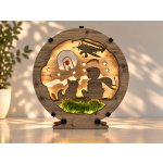 Li-Go "Malý princ s růží" lampa 20x22cm provedení povrchu: dub světlý – Hledejceny.cz