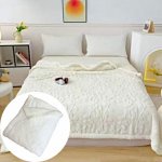 TiaHome Deka flower luxury beránková z mikroplyše bílá 200x230 – Zboží Mobilmania