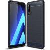 Pouzdro a kryt na mobilní telefon Samsung Pouzdro JustKing plastové s broušenou texturou Samsung Galaxy A7 2018 - tmavěmodré