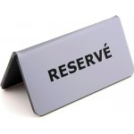 Plastová cedulka na stůl RESERVÉ, 115x60 mm – Zboží Dáma