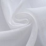 Lněný průsvitný závěs se zavěšením grommet top - Bílý, 200 x 250 cm – Hledejceny.cz