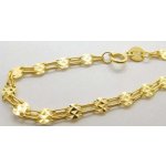 Klenoty Budín Dámský gravírovaný zlatý řetízek destičky HK6198 – Hledejceny.cz