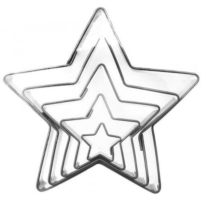Sada vykrajovaček hvězdy - 5 ks - ORION – Hledejceny.cz