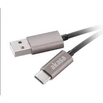 Akasa AK-CBUB32-10GR USB 2.0 A - USB Typ-C, 1m, šedý