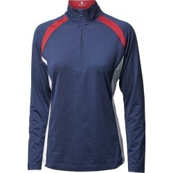 BACKTEE Ladies Zipneck Sport Baselayer Navy