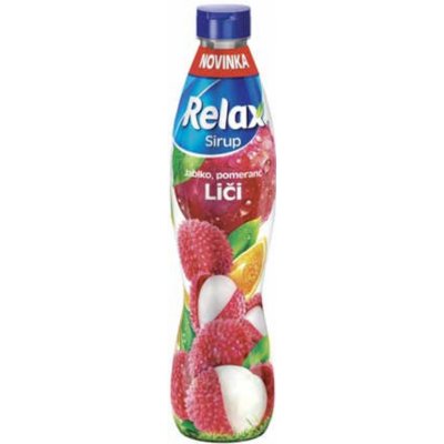 Relax Sirup příchuť jablko-pomeranč-liči 0,7 l – Zbozi.Blesk.cz