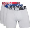 Boxerky, trenky, slipy, tanga Under Armour Charged Cotton 6" boxerky šedé 3 ks