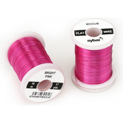 Sybai Drátek Flat Colour Wire Medium Bright Pink – Hledejceny.cz