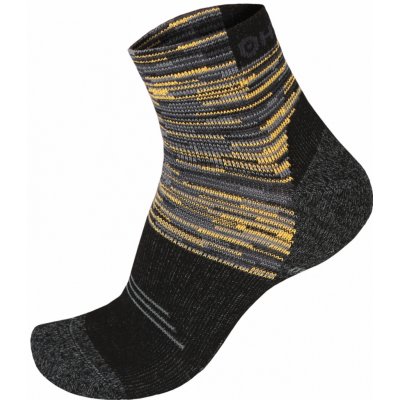 Husky ponožky Hiking černá/žlutá – Zboží Mobilmania