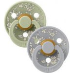 Bibs x Liberty Colour kaučuk dudlík kulatý 2ks baby blue steel blue – Zboží Dáma