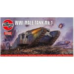 Airfix Classic Kit VINTAGE tank A01315V WWI Male Tank Mk.I 1:76 – Zboží Mobilmania
