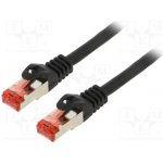 Lanberg PCF6-10CU-0300-BK Patch S/FTP Kat. 6 RJ45 vidlice z obou stran lanko Cu 3m – Zboží Živě