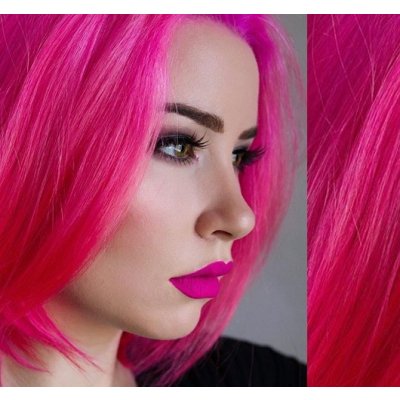 Tape in vlasy 43cm lidské RŮŽOVÉ – Zboží Dáma