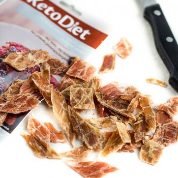 KetoDiet Sušené maso krůtí jerky 3 porce 3 x 30 g