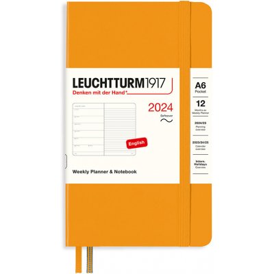 Leuchtturm1917 Pocket Softcover A6 Týdenní 2024 Rising Sun