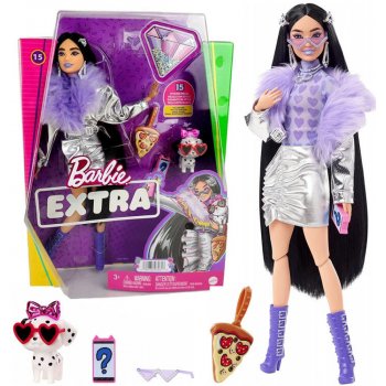 Barbie Extra Stylová černovláska s pejskem