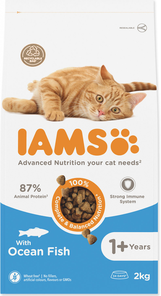 Iams for Vitality Cat Adult Ocean Fish 2 kg