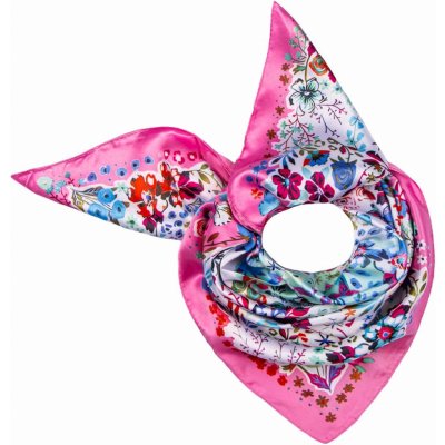 Biju dámský šátek motýlci- růžový 0799 7200799 – Zboží Dáma