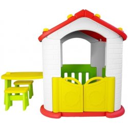 Lean Toys Zahradní domek se stolečkem + židle