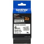 Brother TZE-S211, černý tisk bílý podklad, 8m x 6mm, extrémně adhezivní – HobbyKompas.cz