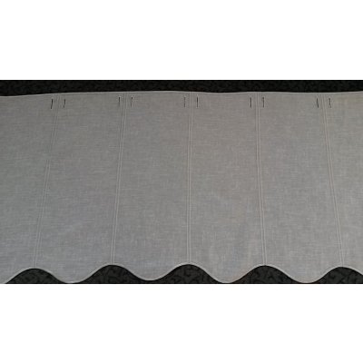 Záclona na vitrážku 11622 šedá výška 60 cm – Hledejceny.cz