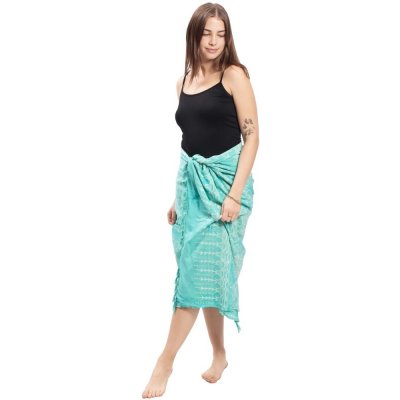 Sarong BALI BATIK tyrkysový XI. – Zboží Dáma