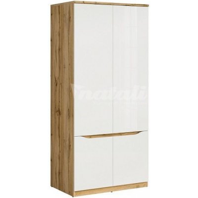 BRW NUIS SZF4D dub wotan + bílý lesk – Zbozi.Blesk.cz