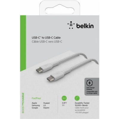 Belkin CAB004bt1MWH USB-C/USB-C, 1m, bílý – Hledejceny.cz