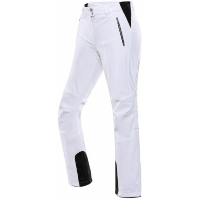 Alpine Pro HADEMA dámské softshellové lyžařské kalhoty bílé – Zboží Mobilmania
