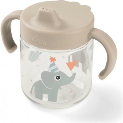 DONE BY DEER Dětský hrneček s pítkem Celebration pískový – Zboží Dáma
