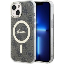 Guess IML 4G MagSafe iPhone 15 hnědé