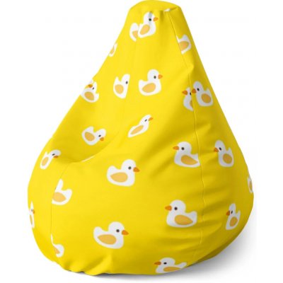 Sablio Sedací vak Pear Bílé kachničky 70 x 95 x 15 cm – Hledejceny.cz
