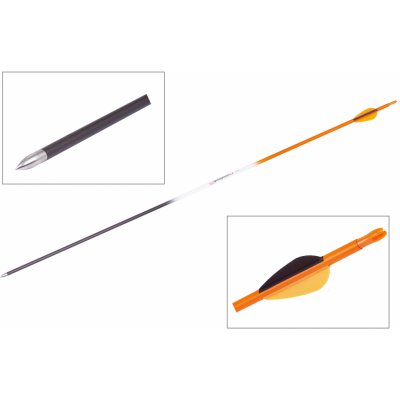 Goodgoods karbon plastové letky oranžový 28″ 1 ks – Zboží Dáma