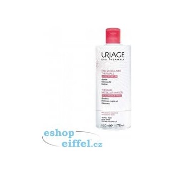 Uriage Eau Micellaire Thermale micelární čistící voda pro citlivou pleť se sklonem k podráždění bez parfemace (Soothes, Removes Make-Up, Cleanses) 500 ml