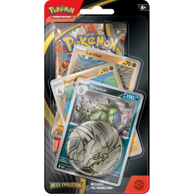 Pokémon TCG: Mega Evolution Premium Checklane Blister Tyranitar – Zboží Mobilmania