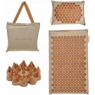 AKUMATA Akupresurní podložka ECO krémově-zlatá 72 x 40 cm – Zboží Dáma