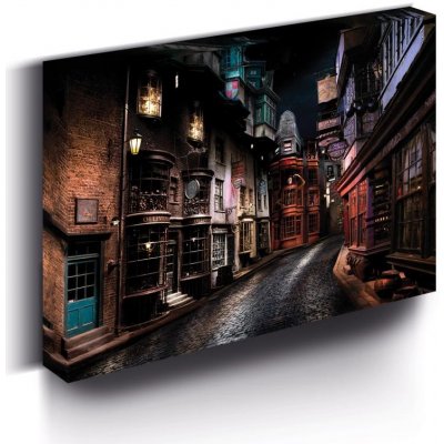 Harry Potter Obraz LED svítící 30x40 cm - Příčná ulice – Hledejceny.cz