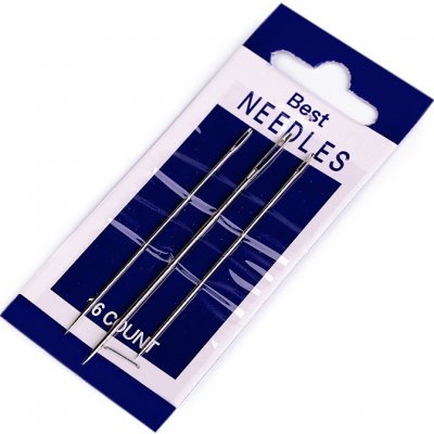 Jehly šicí ostré, velké, nikl (bal. 40) – Zboží Dáma